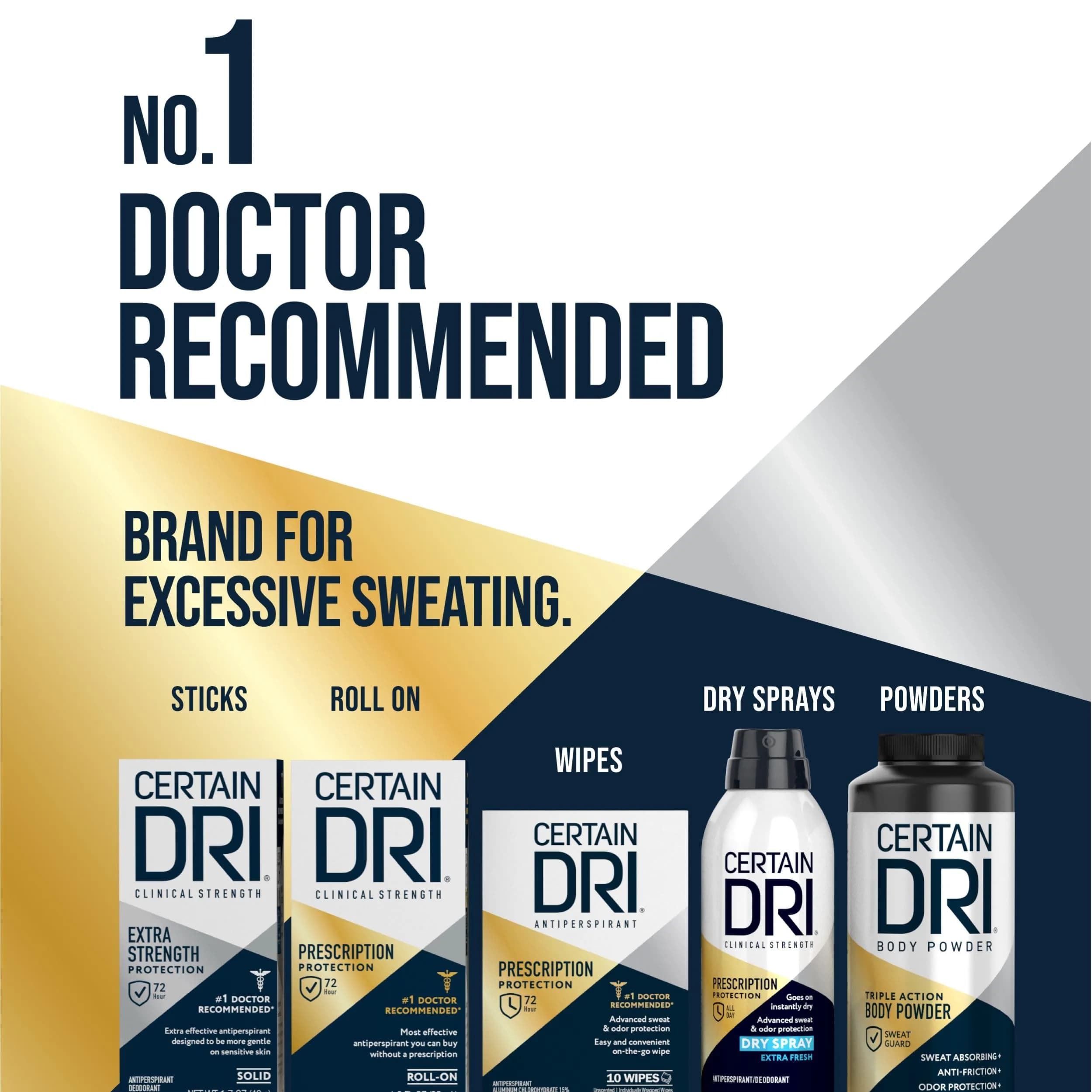 Certain Dri Prescription Strength Clinical Antiperspirant Roll-On 1.2 fl oz | 72-Hour Sweat & Odor Protection - view 7