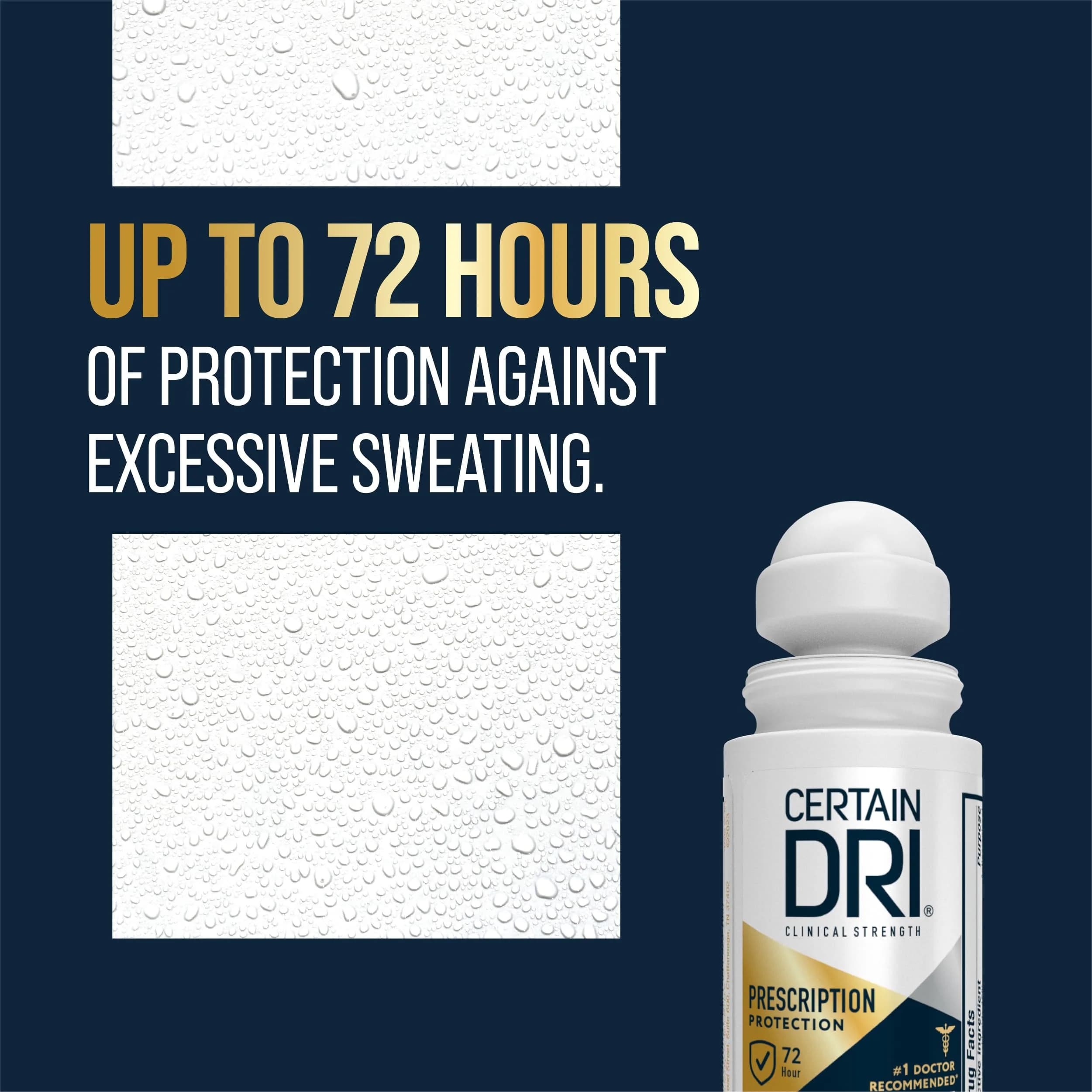 Certain Dri Prescription Strength Clinical Antiperspirant Roll-On 1.2 fl oz | 72-Hour Sweat & Odor Protection - view 2