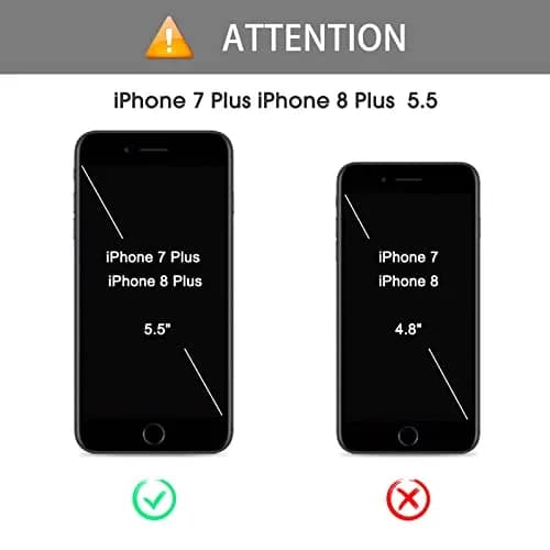 OMOTON SmoothArmor 9H Tempered Glass Screen Protector for iPhone 8 Plus / 7 Plus | HD Scratch Resistant 2 Pack thumbnail 2