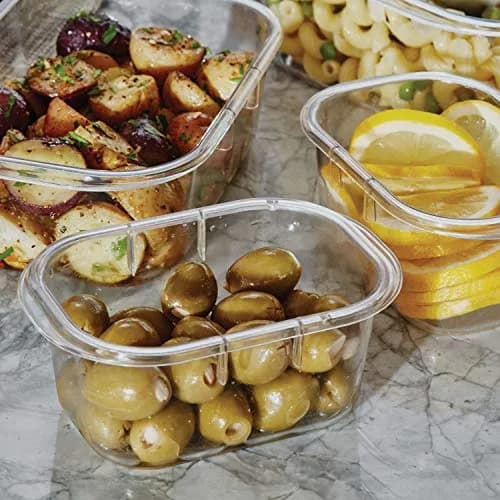 Rubbermaid Brilliance Food Storage Containers Set of 5 (10 Pieces) 1.1L (37 fl oz) | Airtight & Leak-Proof for Kitchen Pantry Organization thumbnail 4
