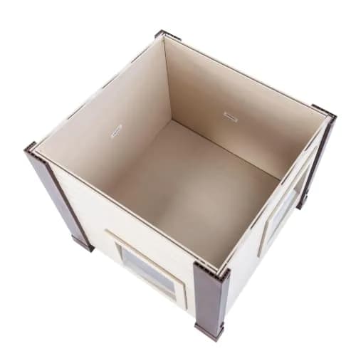 New Age Pet ECOFLEX Albany Outdoor Cat House, Maple/Brown | Weatherproof, Elevated & Easy to Clean thumbnail 4