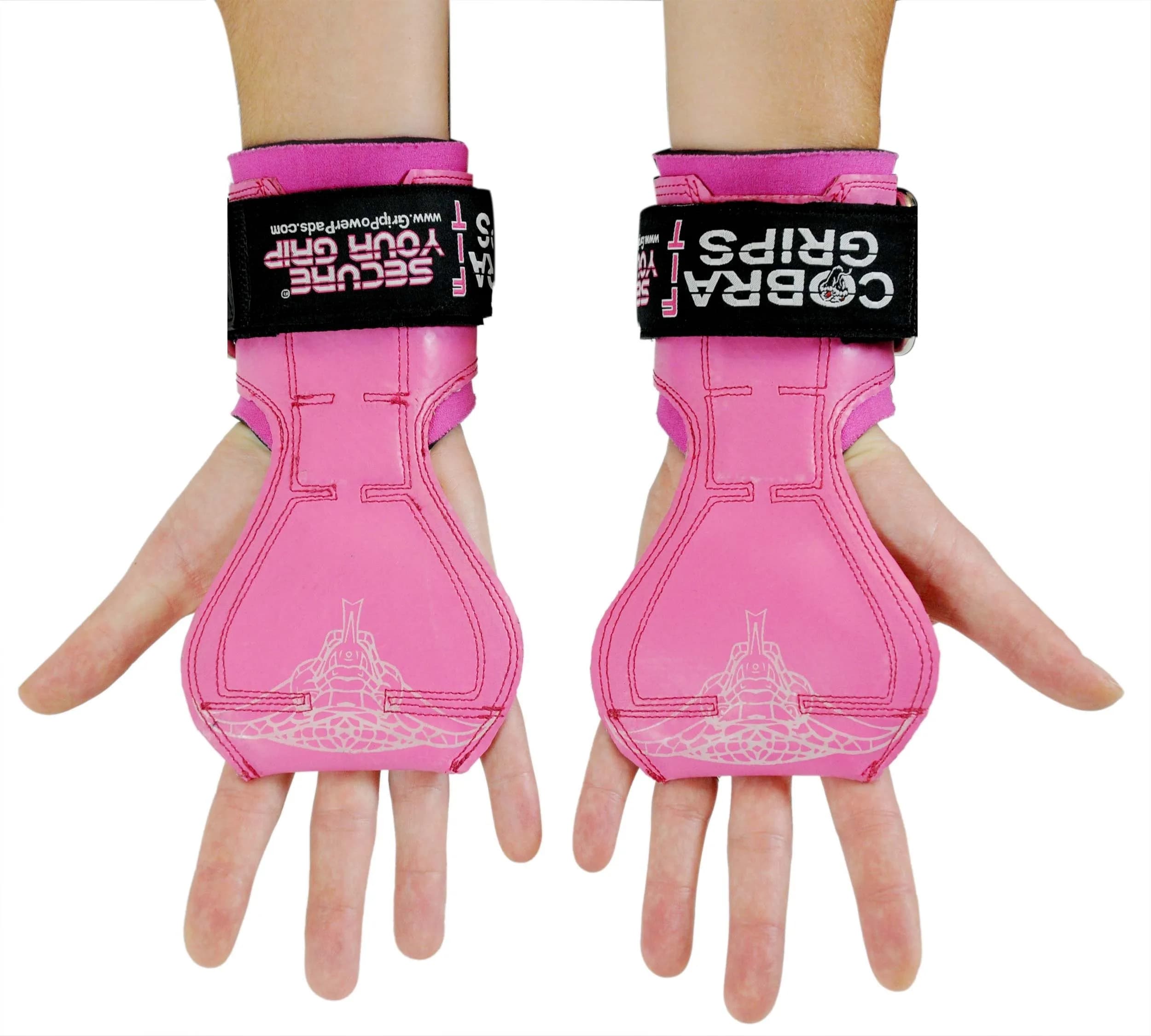 Cobra Grips FIT Pink Rubber Weight Lifting Gloves with Wrist Wraps - 4.25-7.0" Wrist Size - view 3