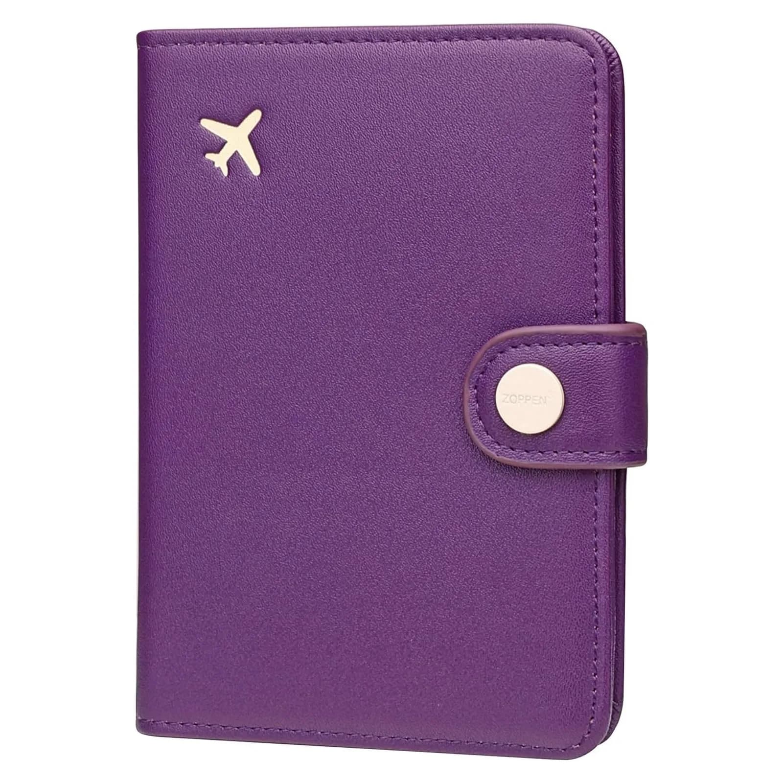 ZOPPEN RFID Blocking Passport Holder for Travel | Compact Leather Wallet for Women & Men