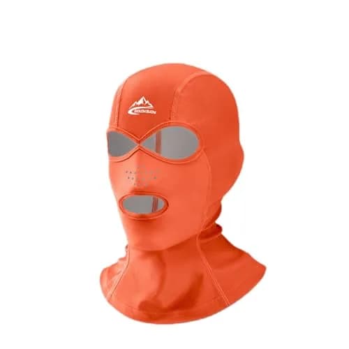 Xmipbs Full Face UV Protection Swimming Mask, Head & Neck Cover, Sunblock, Orange | Protects from Jellyfish & Aquatic Insects thumbnail 1