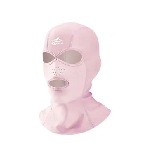 Xmipbs Full Face UV Protection Swimming Mask, Pink | Sunblock & Jellyfish Shield for Adults thumbnail 1