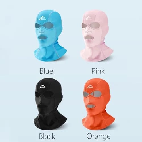 Xmipbs Full Face UV Protection Swimming Mask, Pink | Sunblock & Jellyfish Shield for Adults thumbnail 2