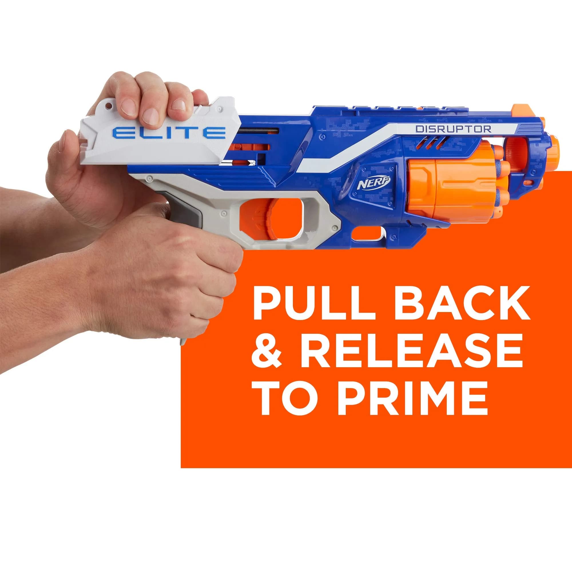 Nerf Disruptor Elite Blaster | 6-Dart Rotating Drum, Slam Fire, Fires Darts up to 27 meters - view 5