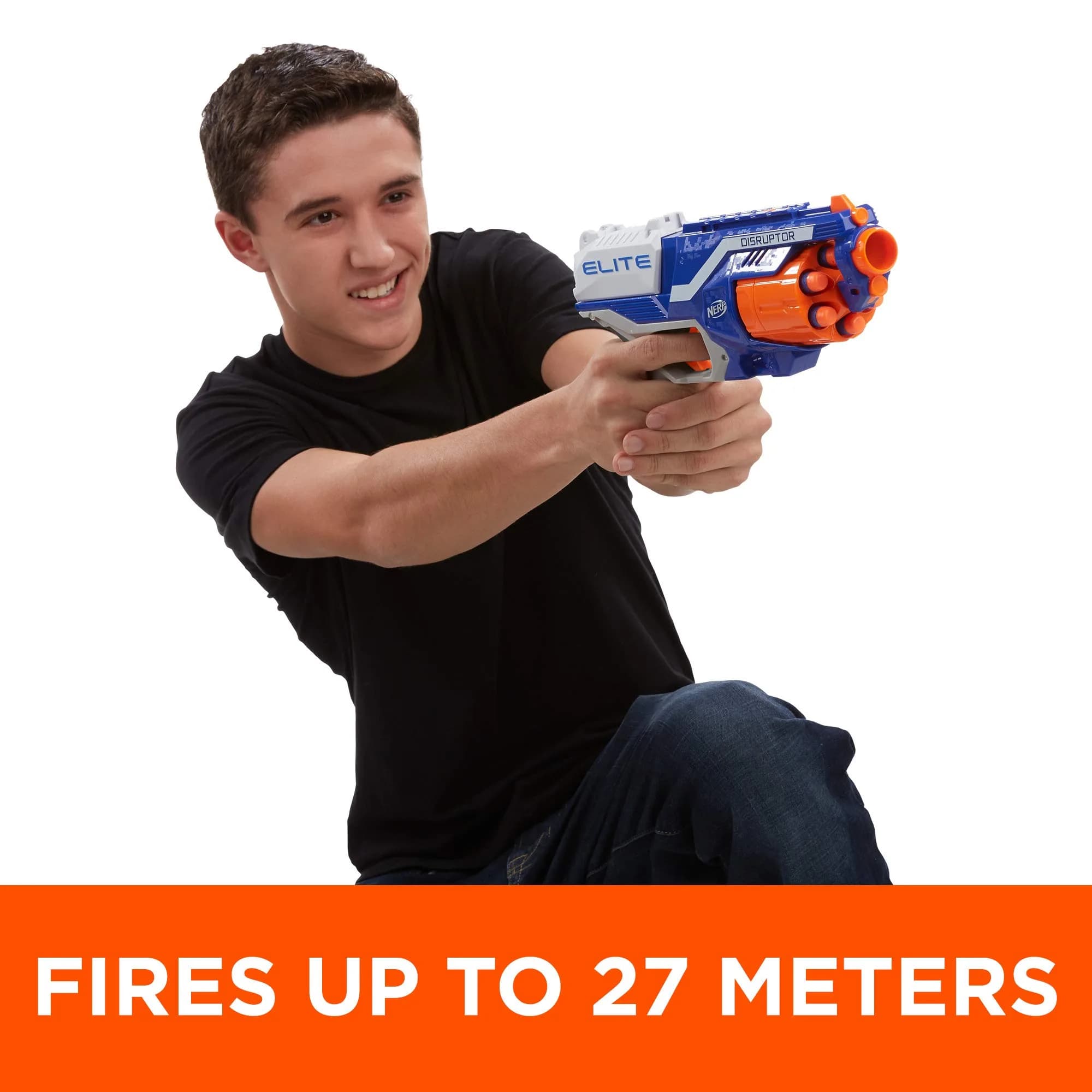 Nerf Disruptor Elite Blaster | 6-Dart Rotating Drum, Slam Fire, Fires Darts up to 27 meters - view 7