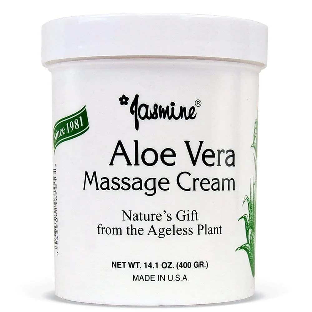 Jasmine Aloe Vera Massage Cream 400 g | Deep Moisturizer & Anti-Aging Therapy with Organic Aloe Vera