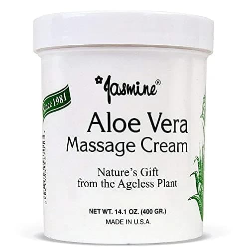 Jasmine Aloe Vera Massage Cream 400 g | Deep Moisturizer & Anti-Aging Therapy with Organic Aloe Vera thumbnail 1