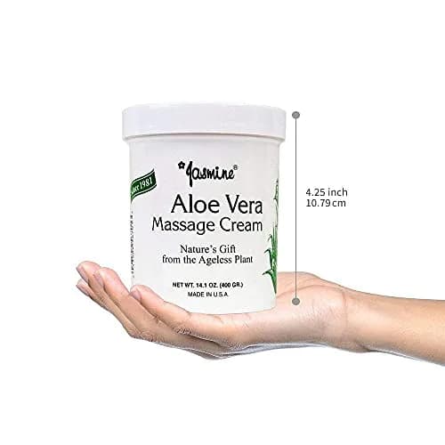 Jasmine Aloe Vera Massage Cream 400 g | Deep Moisturizer & Anti-Aging Therapy with Organic Aloe Vera thumbnail 9
