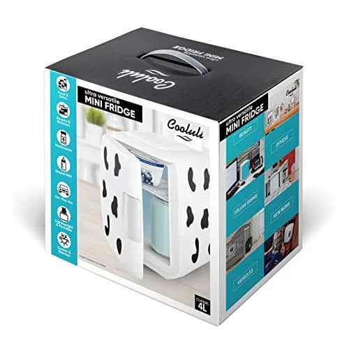 Cooluli Skincare Mini Fridge 4L Cow Print | Portable Cooler & Warmer for Beauty & Food thumbnail 8