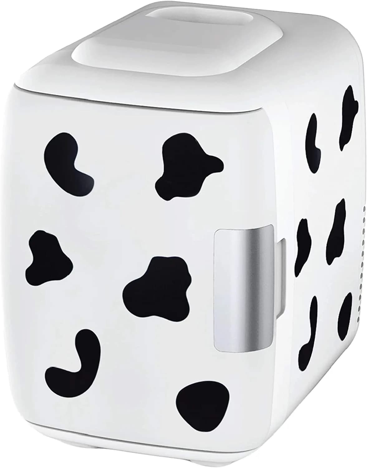 Cooluli Skincare Mini Fridge 4L Cow Print | Portable Cooler & Warmer for Beauty & Food - main product image