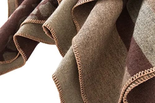Urban CoCo Women's Color Block Open Front Poncho Shawl Wrap Cape Ruana | Reversible, One Size, Polyester, Gift-Ready thumbnail 5