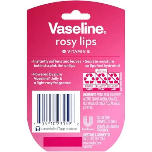Vaseline Lip Therapy Rosy Lips Mini Lip Balm Tin - 0.25 oz Each thumbnail 2