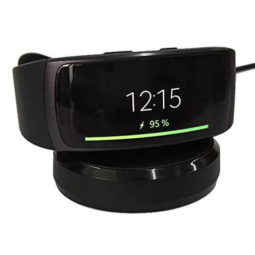 Kissmart Charger for Samsung Gear Fit 2 & Pro 1m (3.3ft) Black | USB Charging Cable for Smartwatch thumbnail 1