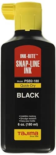Tajima Ink Rite Quick Dry Black Ink 170ml (5.7 fl oz) | Professional Grade Marking Ink thumbnail 1