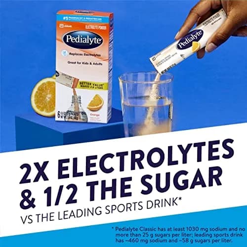 Pedialyte Electrolyte Powder Packets, 18ct | Fast Rehydration for Kids & Adults thumbnail 3