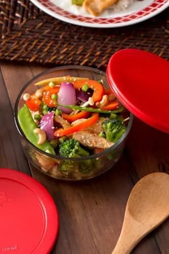 Pyrex Simply Store 8-Pack Glass Food Storage Containers Set with Lids | 16-Piece Set with Airtight Seals thumbnail 4