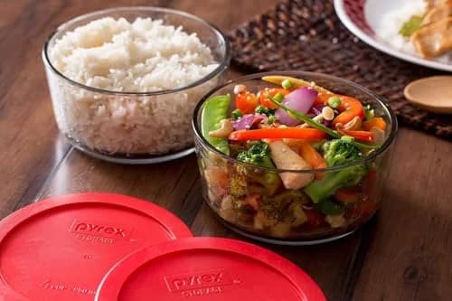 Pyrex Simply Store 8-Pack Glass Food Storage Containers Set with Lids | 16-Piece Set with Airtight Seals thumbnail 2