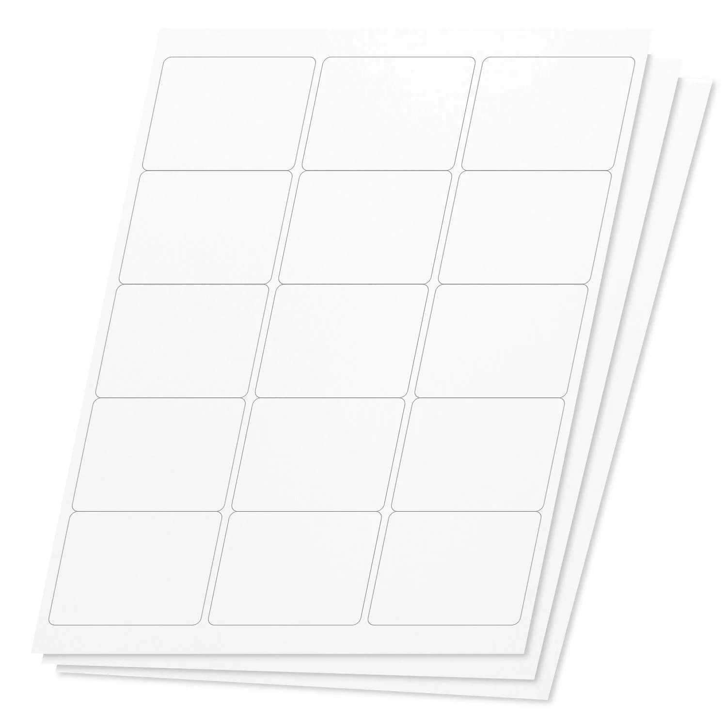 OfficeSmartLabels Blank Rectangular Address Labels 1.75 x 0.5 Inch (40000 Labels, 500 Sheets) | Bulk Pack for Laser & Inkjet Printers — 2.5 x 1.563 - 18UP | 150 sheets