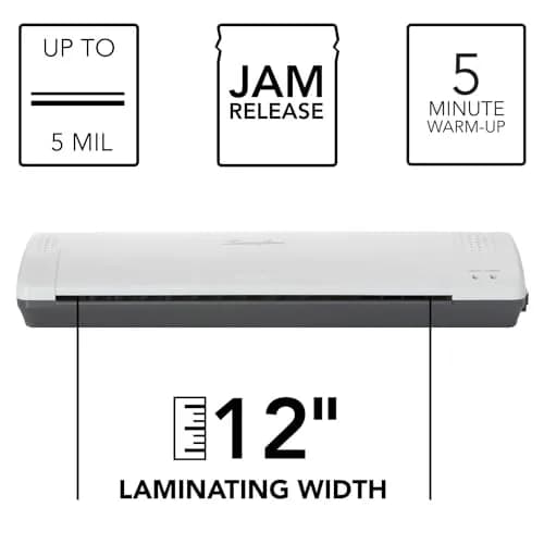 Swingline Thermal Laminator Machine, Inspire Plus, 12 Inch, Quick Warm-Up, 3 or 5 Mil | Compact & Stylish for Home & Office thumbnail 2