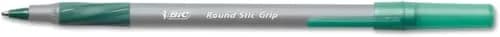BIC Round Stic Grip Xtra Comfort Ball Pen Medium Pt 1.2mm Green | Fluid Writing, Soft Grip, Non-Refillable (120 chars) thumbnail 3