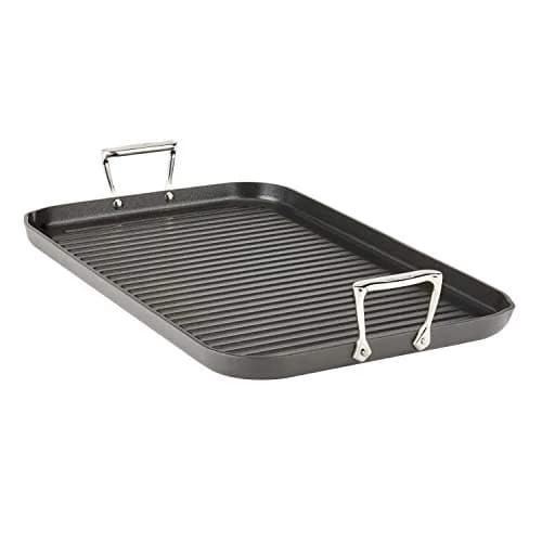 All-Clad HA1 Nonstick 13"x20" Double Burner Grill Pan | Professional Searing & Easy Cleaning thumbnail 1