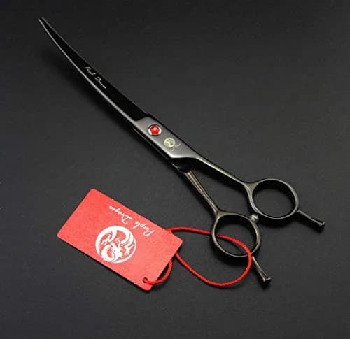 Purple Dragon Pet Grooming Scissors Set with Rhinestone Accent - Gray | 7" Stainless Steel Shears for Dogs & Cats thumbnail 5
