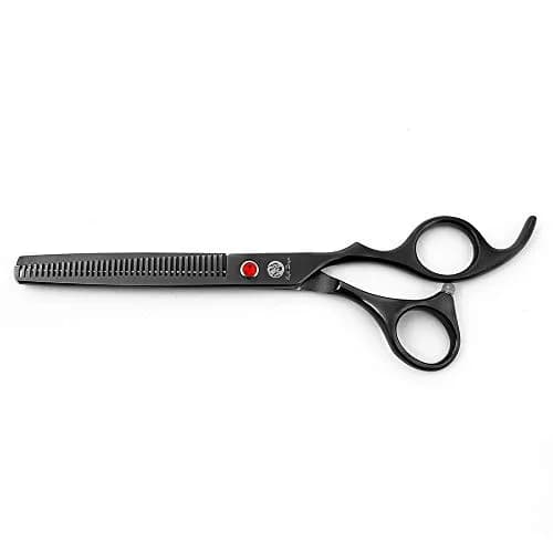 Purple Dragon Pet Grooming Scissors Set with Rhinestone Accent - Gray | 7" Stainless Steel Shears for Dogs & Cats thumbnail 3