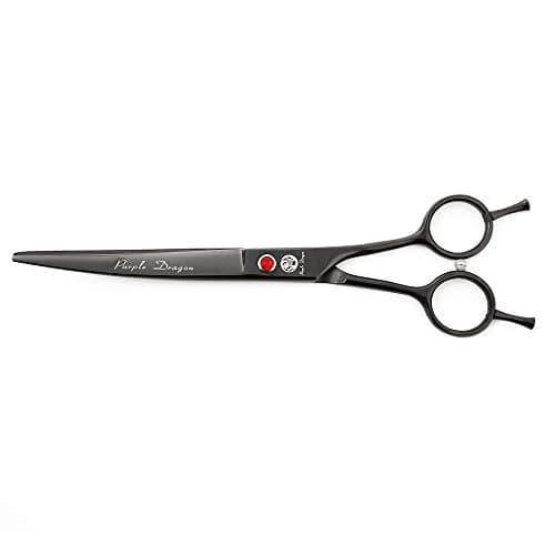 Purple Dragon Pet Grooming Scissors Set with Rhinestone Accent - Gray | 7" Stainless Steel Shears for Dogs & Cats thumbnail 4
