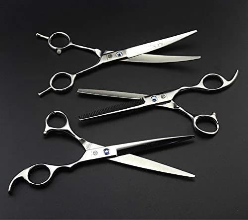 Purple Dragon Pet Grooming Scissors Set with Rhinestone Accent, 7" | Sharp, Durable, Professional thumbnail 6