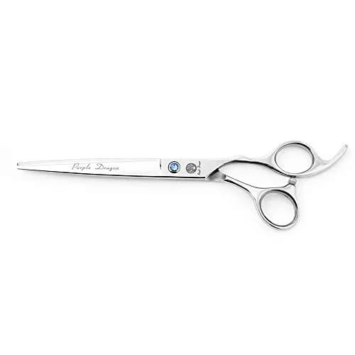 Purple Dragon Pet Grooming Scissors Set with Rhinestone Accent, 7" | Sharp, Durable, Professional thumbnail 2