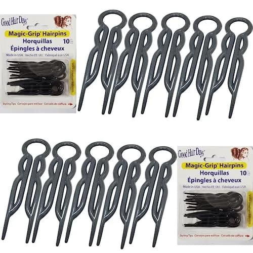 Good Hair Days Magic-Grip Styling U-Shaped Hair Pins, Strong Hold, 20 Pack | Tortoise Shell Pattern thumbnail 1