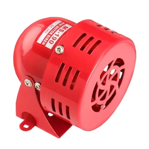Baomain Alarm Sound Motor High Power Buzzer Siren DC 24V 120DB | 24V DC, 120dB, Wall Mount thumbnail 1