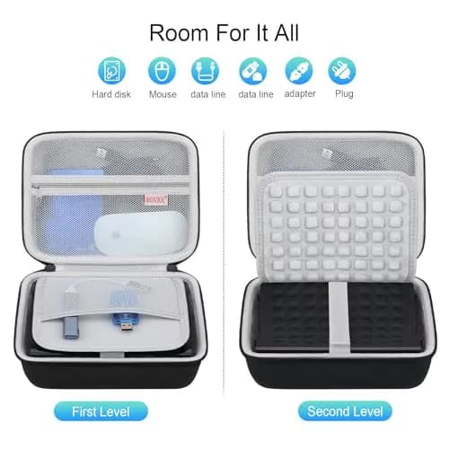 BOVKE Case for Western Digital Elements/My Book Desktop External Hard Drive | Durable Waterproof Shockproof Dust-Free Travel Protection (70-120 chars) thumbnail 3