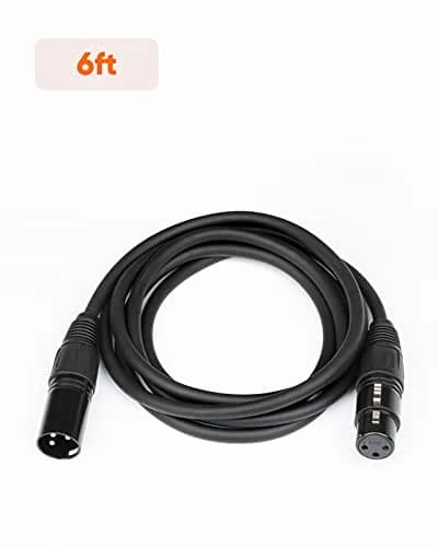 CableCreation 3Pin XLR Male to Female Balanced Microphone Extension Cable | 1.8 Meters, 6ft, Black thumbnail 7