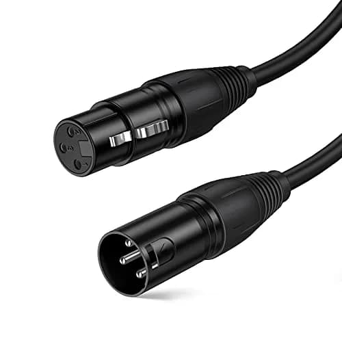CableCreation 3Pin XLR Male to Female Balanced Microphone Extension Cable | 3 Meters, 10ft, Black thumbnail 1