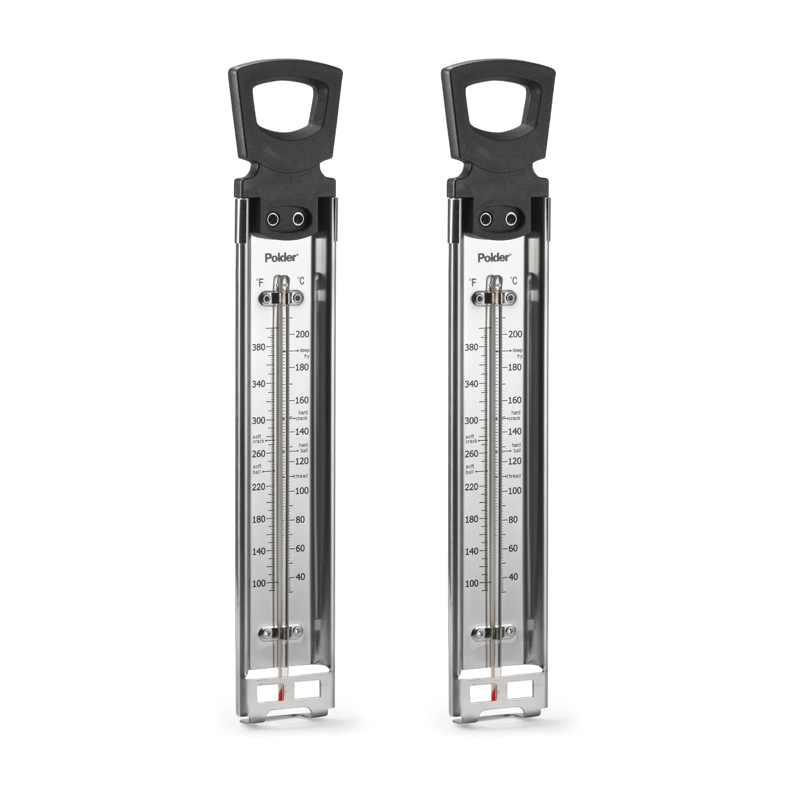 Polder Candy Jelly Deep Fry Thermometer Stainless Steel 14 inches (35.6 cm) | Accurate Readings for Confections and Frying - main product image