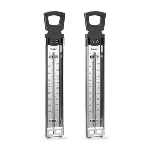 Polder Candy Jelly Deep Fry Thermometer Stainless Steel 14 inches (35.6 cm) | Accurate Readings for Confections and Frying thumbnail 1