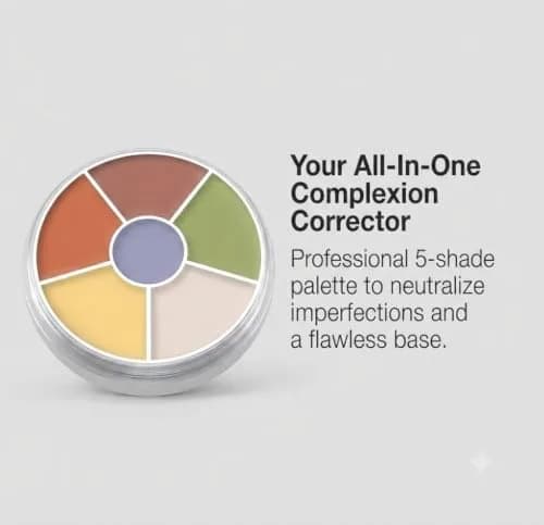 Kryolan Concealer Circle No.5 | Full Coverage 6-Color Cream Palette for All Skin Types thumbnail 4