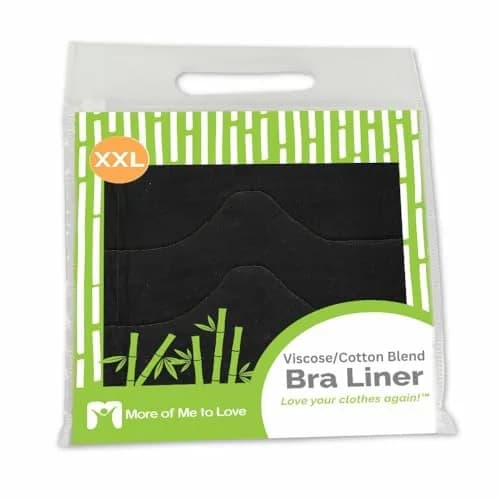 More of Me to Love Soft Viscose Cotton Bra Liners (Black, 3-Pack, Medium) – Sweat-Wicking, Stay Dry thumbnail 7