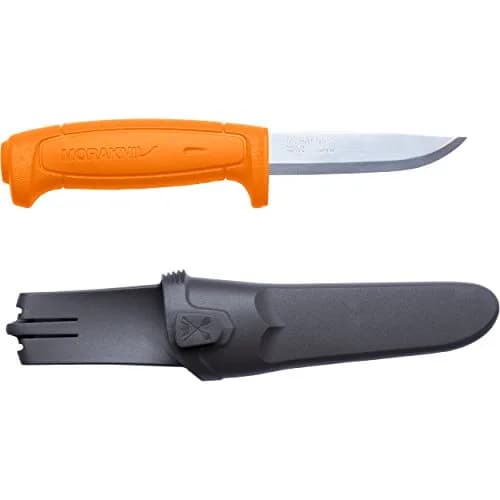 Morakniv Basic 511 Fixed-Blade Knife - Orange, 9.1 cm (3.6 Inch) High Carbon Steel Utility Knife thumbnail 1