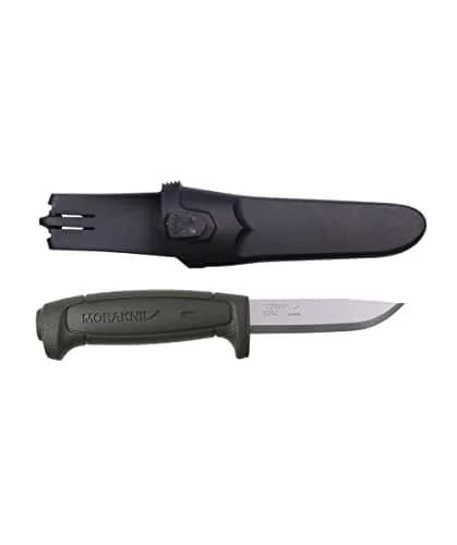 Morakniv Basic 511 Fixed-Blade Knife Military Green | 9.1 cm (3.6 Inch) High Carbon Steel Utility Knife thumbnail 3