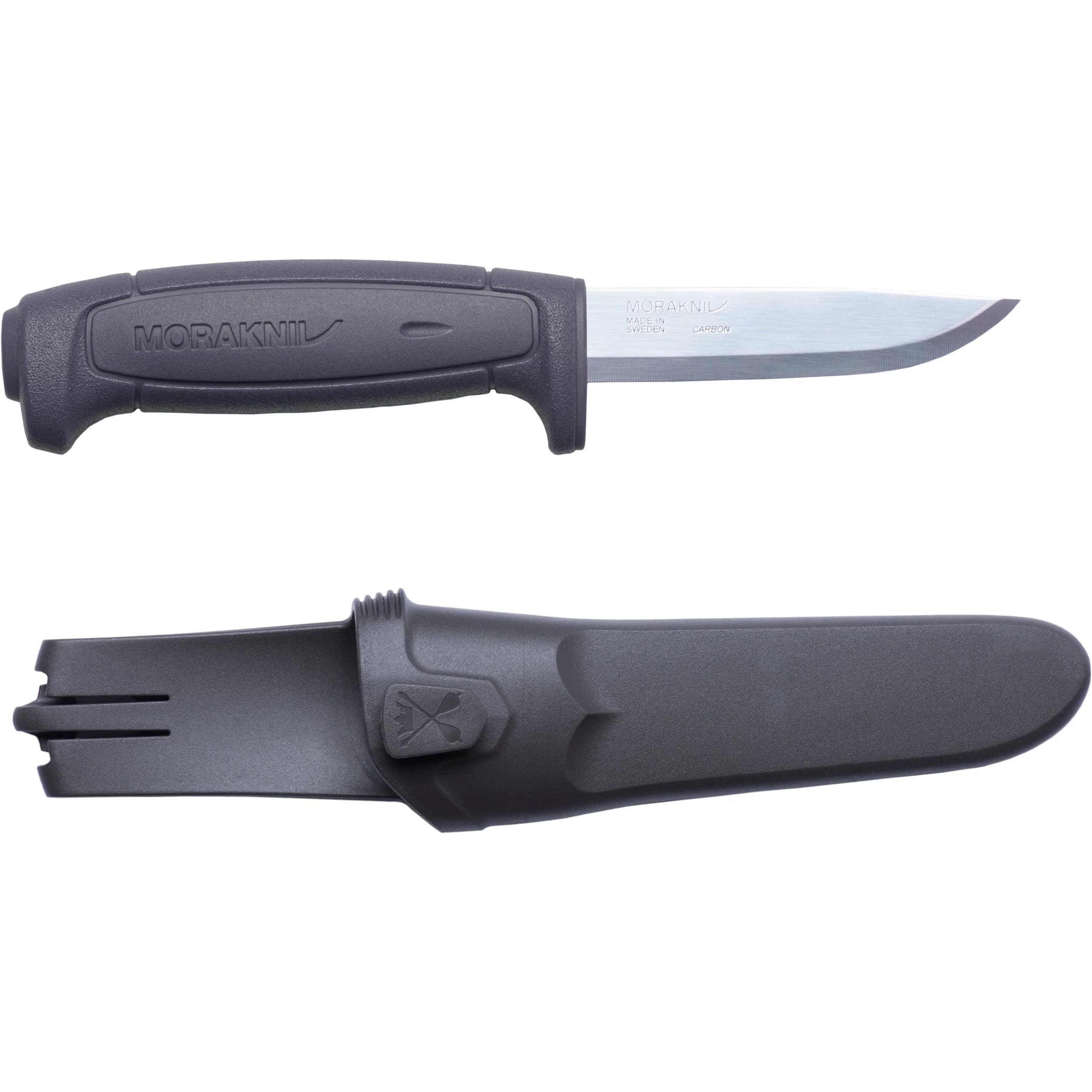 Morakniv Basic 511 Fixed-Blade Knife 9.1 cm (3.6 Inch) | High Carbon Steel Utility Knife — Black