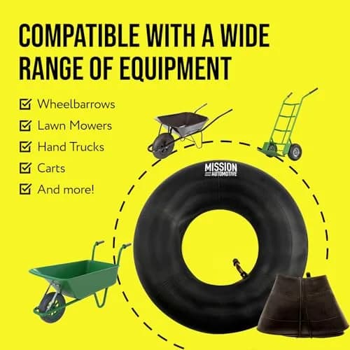 Mission Automotive Replacement Tire Inner Tube 10 Inch | Flat Repair for Lawn Mower & Garden Cart thumbnail 4