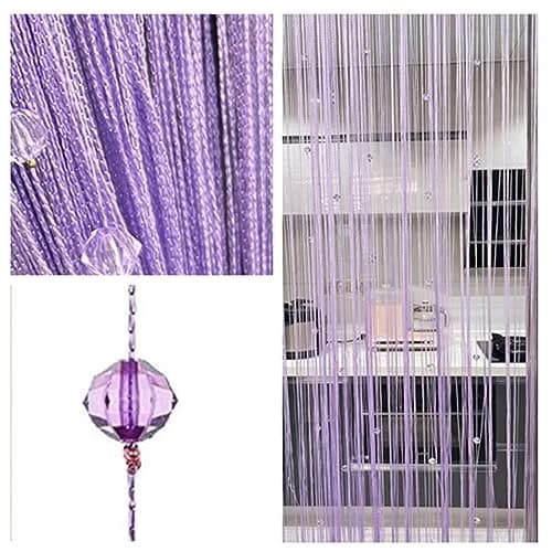 Eve Split Purple Curtain | Modern Room Divider for Wedding & Home (78.7"L x 39.3"W) thumbnail 2