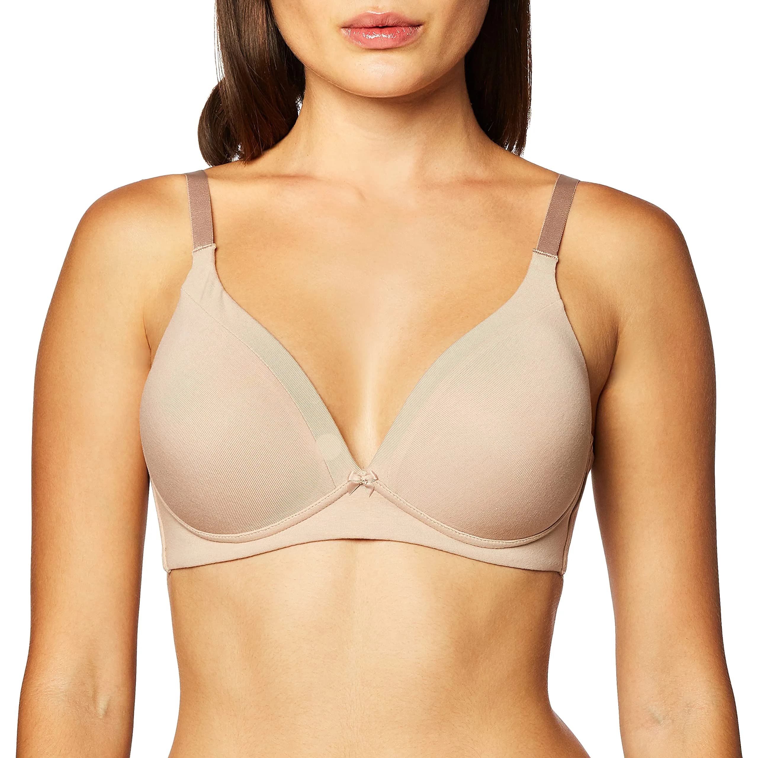 Warner's Invisible Bliss Cotton Comfort Wireless Lift T-Shirt Bra 34C | Light Support, Cotton, No-Show Design