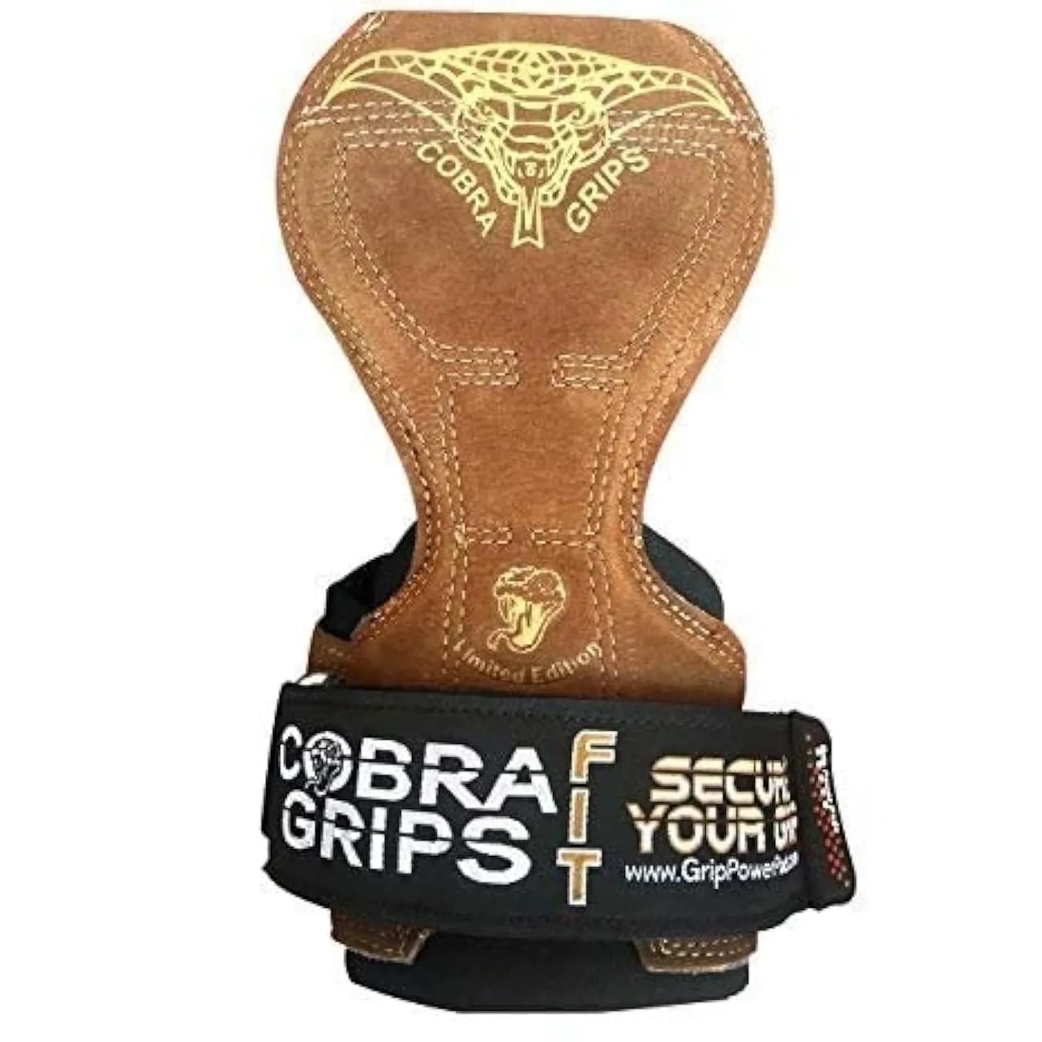 Cobra Grips FIT Pink Camo Rubber Weight Lifting Gloves with Wrist Wraps - 6mm Neoprene Padded, Unisex Adult (4.25-7.0" Wrist) — FIT Brown Leather / 4.25 - 7.0"