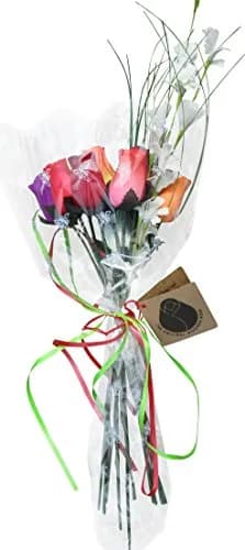 The Original Wooden Rose Assorted Colors Floral Flower Bouquets in a Gift Box (1 Dozen) Brighten your home or office with vibrant birch wood roses, maintenance-free and perfect for gifting thumbnail 8